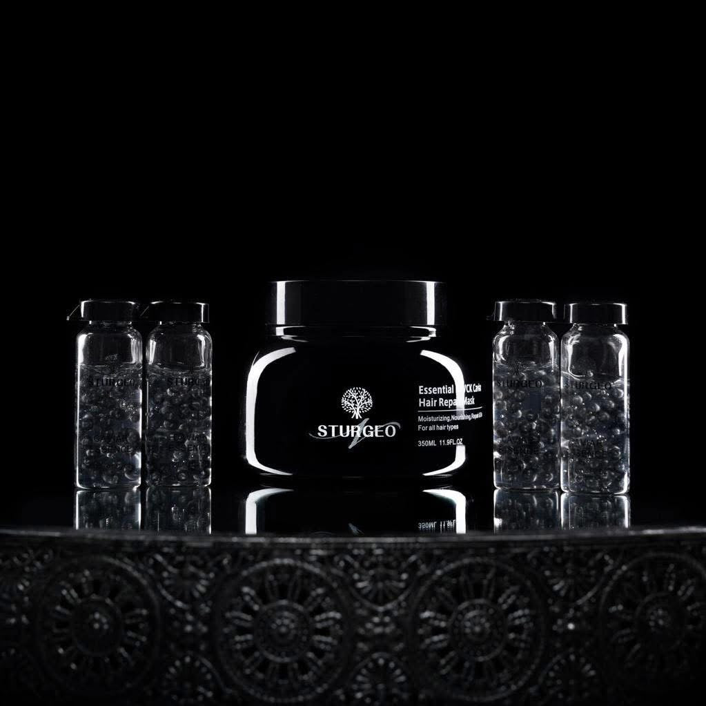 Sturgeon Essential Black Caviar Hair Repair Mask 350ml ماسك اصلاح الشعر بالكافيار الاسود